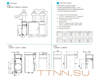 Напольный газовый котел Baxi SLIM 1.300iN 5E