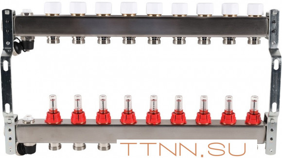 Для отопления Rommer 1"/3/4"x9 с расходомерами (RMS-1201-000009) Для отопления Rommer 1"/3/4"x9 с расходомерами (RMS-1201-000009)