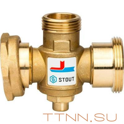 Смесительный клапан STOUT G 1 1/2M-G 1 1/2F-G 1 M 70°С Смесительный клапан STOUT G 1 1/2M-G 1 1/2F-G 1 M 70°С