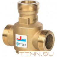 Смесительный клапан STOUT G 1 1/4 НР 55°С