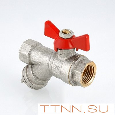 Кран шаровый с фильтром Valtec 1/2 VT.293 FF Кран шаровый с фильтром Valtec 1/2 VT.293 FF