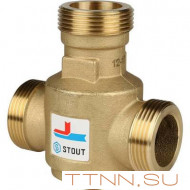 Смесительный клапан STOUT G 1 1/4 НР 60°С