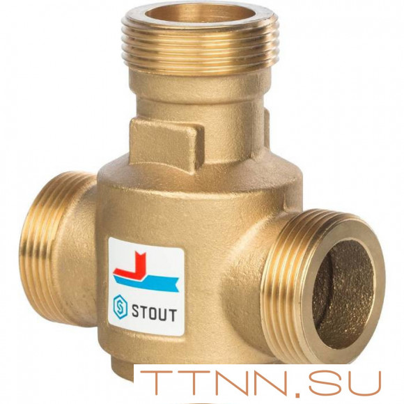 Смесительный клапан STOUT G 1 1/4 НР 70°С