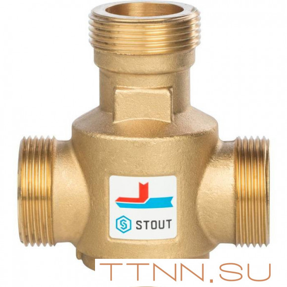 Смесительный клапан STOUT G 1 1/4 НР 70°С