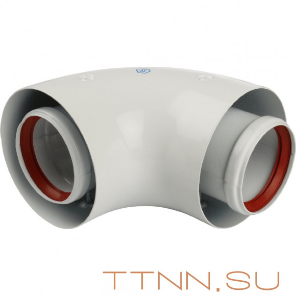 Адаптер коаксиальный STOUT для котла угловой 90° D60/100