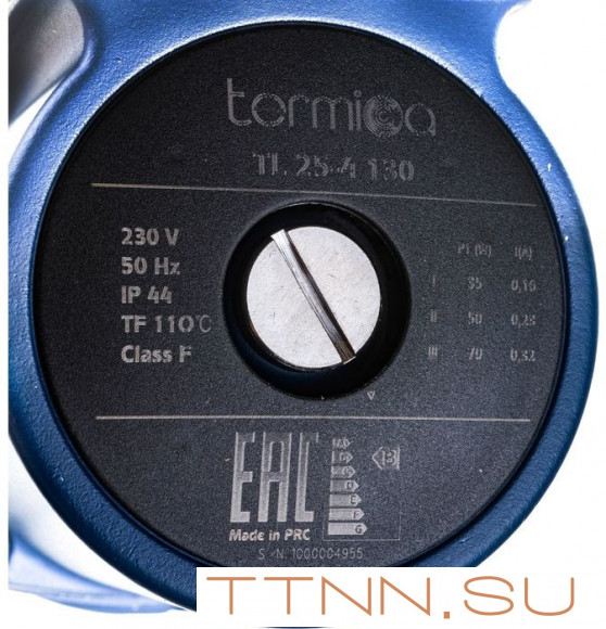 Насос для отопления Termica TL-Z 20-6 130 Насос для отопления Termica TL-Z 20-6 130