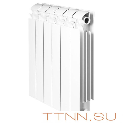 Алюминиевый радиатор Global VOX- R 500 4 секции, нижнее подключение Алюминиевый радиатор Global VOX- R 500 4 секции, нижнее подключение