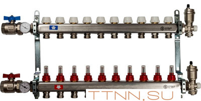 Коллектор с расходомерами STOUT SMS 0907 000010 Коллектор с расходомерами STOUT SMS 0907 000010