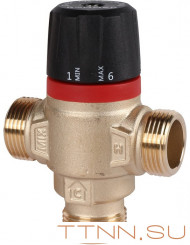 Смесительный клапан Rommer 3/4" НР 20-43°С KV 1,6 (RVM-0121-164320) боковое смешивание