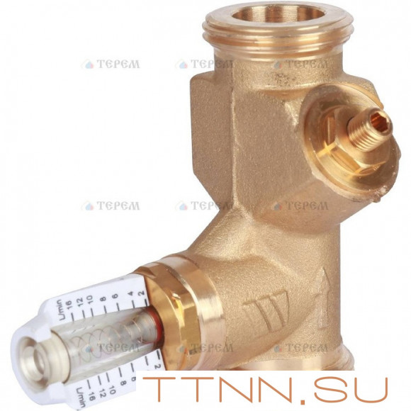Балансировочный вентиль Watts НP SRV-AG15 с расходомером(1.2-16л/м)