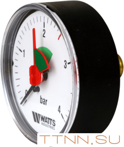 Манометр аксиальный Watts F+R101(MHA) 80/4x1/4" Манометр аксиальный Watts F+R101(MHA) 80/4x1/4"