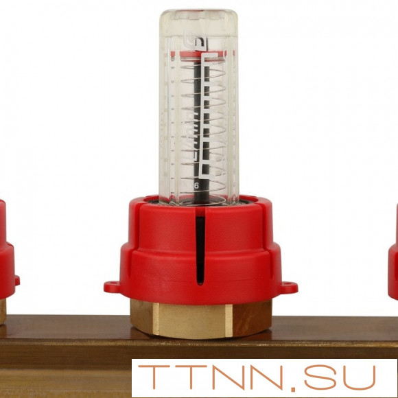 Для отопления STOUT Коллектор регулируемый с расходомерами 1/3/4x9