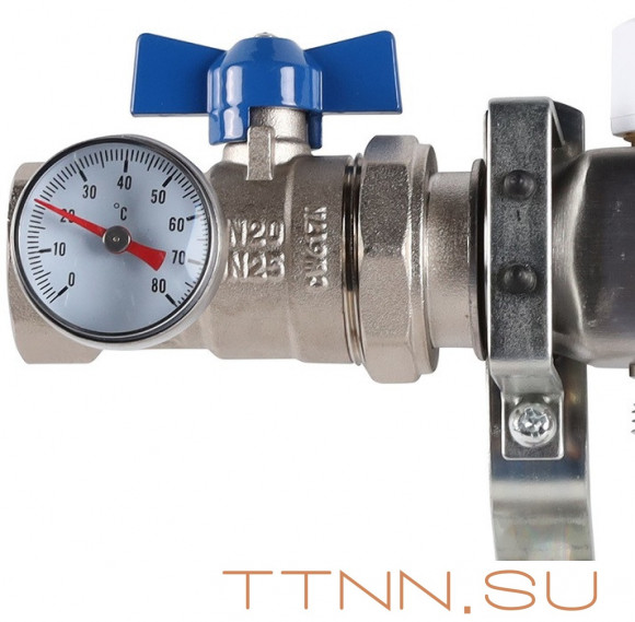 Для отопления Rommer 1"/3/4"x2 с запорными клапанами (RMS-3210-000002)