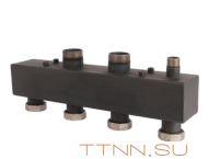 Стальной распределительный коллектор Rommer 2 контура 11/2х11/2 Стальной распределительный коллектор Rommer 2 контура 11/2х11/2