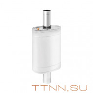 Бак нержавейка на трубе 55л д.115 (Овальный) (AISI 439)