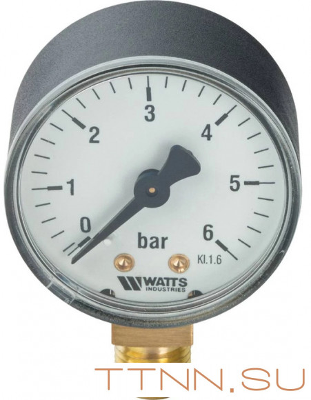 Манометр радиальный Watts F+R200 (MDR) 50/ 6x1/4"