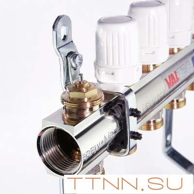 Для отопления VALTEC 1"х4 вых. Евроконус 3/4" Для отопления VALTEC 1"х4 вых. Евроконус 3/4"