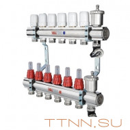 Для отопления VALTEC 1"х4 вых. Евроконус 3/4" с расходомерами в сборе Для отопления VALTEC 1"х4 вых. Евроконус 3/4" с расходомерами в сборе