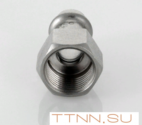 Пресс-фитинг из нержавеющей стали с внутренней резьбой Valtec 22х1/2" VTi.902.I.002204 Пресс-фитинг из нержавеющей стали с внутренней резьбой Valtec 22х1/2" VTi.902.I.002204