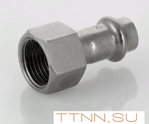 Пресс-фитинг из нержавеющей стали с внутренней резьбой Valtec 22х1/2" VTi.902.I.002204 Пресс-фитинг из нержавеющей стали с внутренней резьбой Valtec 22х1/2" VTi.902.I.002204