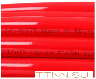 Труба сшитый полиэтилен 20 мм STOUT PEX-a 20х2,0 (бухта 500 метров) красная Труба сшитый полиэтилен 20 мм STOUT PEX-a 20х2,0 (бухта 500 метров) красная