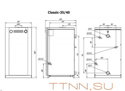 Напольный газовый котел Лемакс Classic-35 Напольный газовый котел Лемакс Classic-35