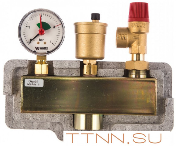 Группа безопасности Watts KSG 30/ISO2 (до 50 кВт) (в теплоизоляции) Группа безопасности Watts KSG 30/ISO2 (до 50 кВт) (в теплоизоляции)