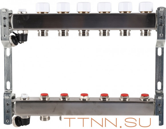 Для отопления Rommer 1"/3/4"x6 с запорными клапанами (RMS-3201-000006) Для отопления Rommer 1"/3/4"x6 с запорными клапанами (RMS-3201-000006)