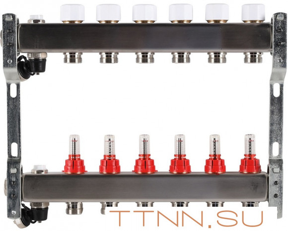 Для отопления Rommer 1"/3/4"x6 с расходомерами (RMS-1201-000006) Для отопления Rommer 1"/3/4"x6 с расходомерами (RMS-1201-000006)