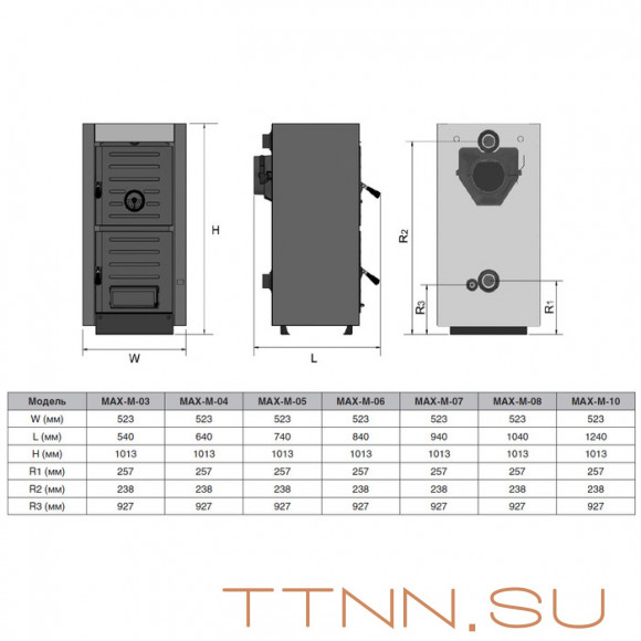 Твердотопливный котел Kentatsu MAX-M-04 Твердотопливный котел Kentatsu MAX-M-04