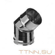 Колено Нерж. 45° (1мм) диаметр 120 Колено Нерж. 45° (1мм) диаметр 120