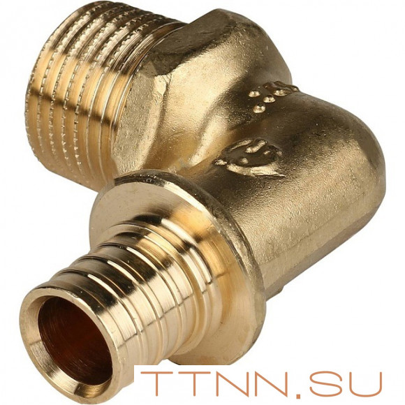 Угольник-переходник с наружной резьбой 16xR 1/2" для труб из сшитого полиэтилена Угольник-переходник с наружной резьбой 16xR 1/2" для труб из сшитого полиэтилена