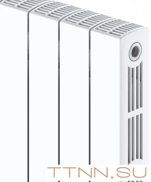 Биметаллический радиатор Rifar SUPReMO 350 х 6 секц НП лев (VL)