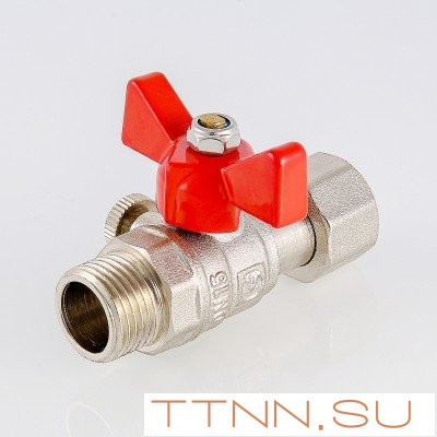 Кран для подключения  манометра 1/2"наружная - 1/2"внутренняя Valtec VT.806.N.0404
