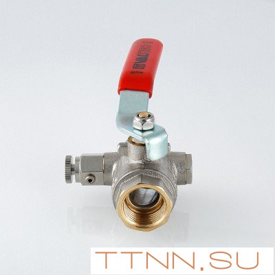 Кран шаровый с дренажным вентилем Valtec 1/ 2 VT.245 Кран шаровый с дренажным вентилем Valtec 1/ 2 VT.245
