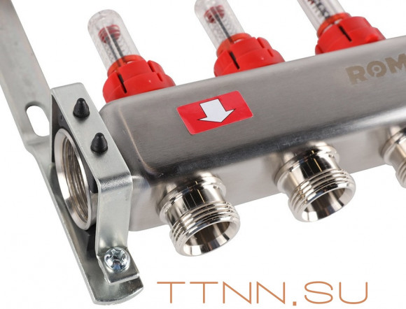 Для отопления Rommer 1"/3/4"x8 с расходомерами (RMS-1200-000008) Для отопления Rommer 1"/3/4"x8 с расходомерами (RMS-1200-000008)