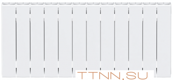 Биметаллический радиатор Rifar SUPReMO 350 х12 секц НП прав (VR)