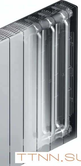 Биметаллический радиатор Rifar SUPReMO 350 х12 секц НП прав (VR)